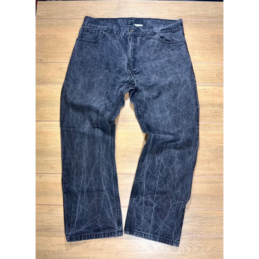 Vintage Rocawear Denim Co. Jeans Men's Size 38x32 Slim Fit baggy Black Wash y2k